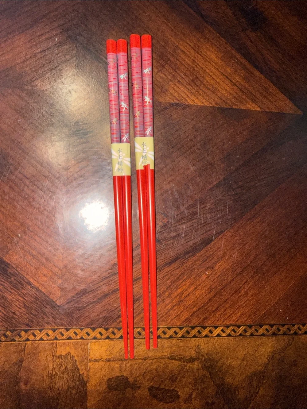 Red Decorative Chopsticks - Set of 2